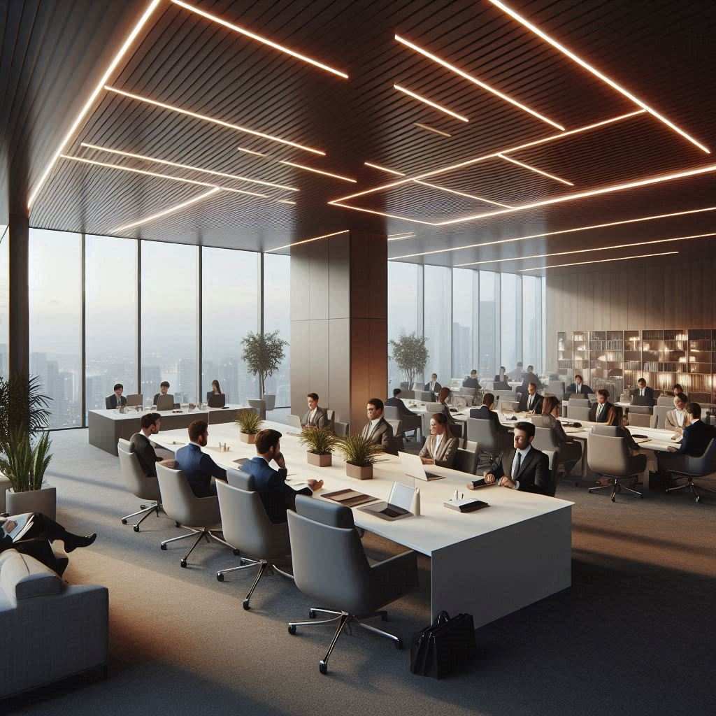 建筑设计公司写字楼办公大型企业分区管理面对办公区局部施工应按什么顺序处理